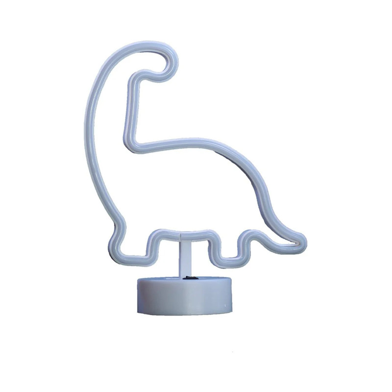 Led Neon Dinosaur Shape Lamp - Green - إضاءة